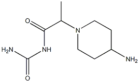 [2-(4-aminopiperidin-1-yl)propanoyl]urea Struktur