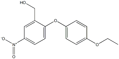 [2-(4-ethoxyphenoxy)-5-nitrophenyl]methanol Struktur