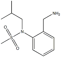 [2-(aminomethyl)phenyl]-N-(2-methylpropyl)methanesulfonamide Struktur