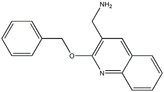 [2-(benzyloxy)quinolin-3-yl]methanamine Struktur