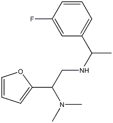 [2-(dimethylamino)-2-(furan-2-yl)ethyl][1-(3-fluorophenyl)ethyl]amine Struktur