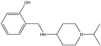 2-({[1-(propan-2-yl)piperidin-4-yl]amino}methyl)phenol Struktur