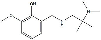 2-({[2-(dimethylamino)-2-methylpropyl]amino}methyl)-6-methoxyphenol Struktur