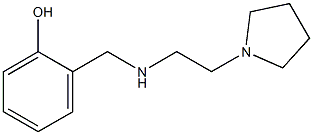 2-({[2-(pyrrolidin-1-yl)ethyl]amino}methyl)phenol Struktur