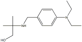 2-({[4-(diethylamino)phenyl]methyl}amino)-2-methylpropan-1-ol Struktur