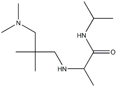 2-({2-[(dimethylamino)methyl]-2-methylpropyl}amino)-N-(propan-2-yl)propanamide Struktur