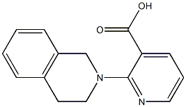 2-(1,2,3,4-tetrahydroisoquinolin-2-yl)pyridine-3-carboxylic acid Struktur