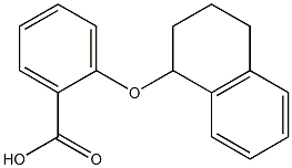 2-(1,2,3,4-tetrahydronaphthalen-1-yloxy)benzoic acid Struktur