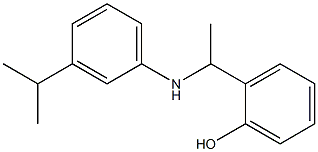 2-(1-{[3-(propan-2-yl)phenyl]amino}ethyl)phenol Struktur