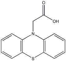 2-(10H-phenothiazin-10-yl)acetic acid Struktur