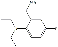 2-(1-aminoethyl)-N,N-diethyl-4-fluoroaniline Struktur