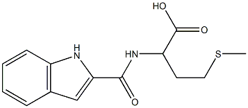 2-(1H-indol-2-ylformamido)-4-(methylsulfanyl)butanoic acid Struktur