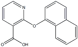 2-(1-naphthyloxy)nicotinic acid Struktur