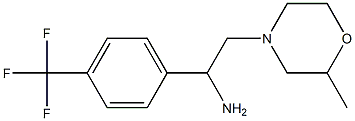 2-(2-methylmorpholin-4-yl)-1-[4-(trifluoromethyl)phenyl]ethan-1-amine Struktur