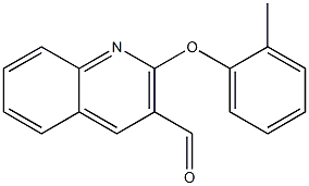 2-(2-methylphenoxy)quinoline-3-carbaldehyde Struktur