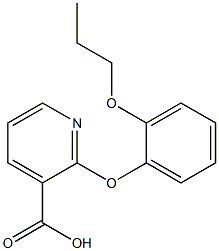 2-(2-propoxyphenoxy)pyridine-3-carboxylic acid Struktur