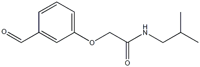 2-(3-formylphenoxy)-N-isobutylacetamide Struktur