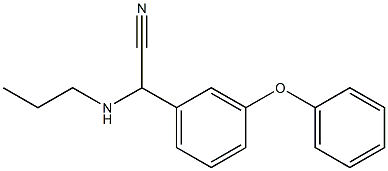 2-(3-phenoxyphenyl)-2-(propylamino)acetonitrile Struktur