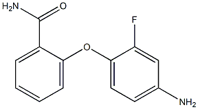 2-(4-amino-2-fluorophenoxy)benzamide Struktur