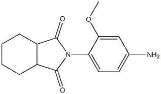 2-(4-amino-2-methoxyphenyl)hexahydro-1H-isoindole-1,3(2H)-dione Struktur