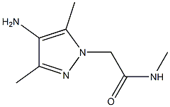 2-(4-amino-3,5-dimethyl-1H-pyrazol-1-yl)-N-methylacetamide Struktur