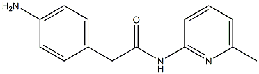 2-(4-aminophenyl)-N-(6-methylpyridin-2-yl)acetamide Struktur