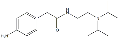 2-(4-aminophenyl)-N-{2-[bis(propan-2-yl)amino]ethyl}acetamide Struktur