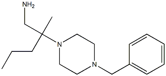 2-(4-benzylpiperazin-1-yl)-2-methylpentan-1-amine Struktur