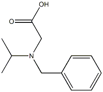 2-[benzyl(propan-2-yl)amino]acetic acid Struktur