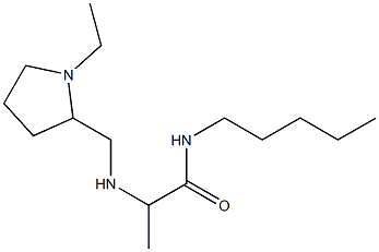 2-{[(1-ethylpyrrolidin-2-yl)methyl]amino}-N-pentylpropanamide Struktur