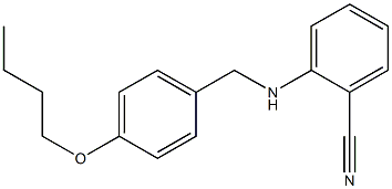 2-{[(4-butoxyphenyl)methyl]amino}benzonitrile Struktur