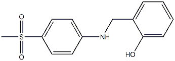 2-{[(4-methanesulfonylphenyl)amino]methyl}phenol Struktur