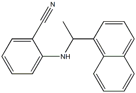 2-{[1-(naphthalen-1-yl)ethyl]amino}benzonitrile Struktur