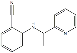 2-{[1-(pyridin-2-yl)ethyl]amino}benzonitrile Struktur