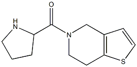 2-{4H,5H,6H,7H-thieno[3,2-c]pyridin-5-ylcarbonyl}pyrrolidine Struktur