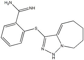 2-{5H,6H,7H,8H,9H-[1,2,4]triazolo[3,4-a]azepin-3-ylsulfanyl}benzene-1-carboximidamide Struktur