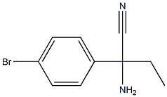 2-amino-2-(4-bromophenyl)butanenitrile Struktur