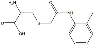 2-amino-3-({2-[(2-methylphenyl)amino]-2-oxoethyl}thio)propanoic acid Struktur