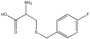 2-amino-3-[(4-fluorobenzyl)thio]propanoic acid Struktur