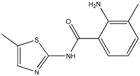 2-amino-3-methyl-N-(5-methyl-1,3-thiazol-2-yl)benzamide Struktur