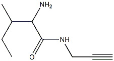 2-amino-3-methyl-N-prop-2-ynylpentanamide Struktur