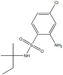 2-amino-4-chloro-N-(2-methylbutan-2-yl)benzene-1-sulfonamide Struktur