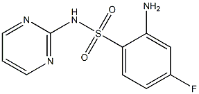 2-amino-4-fluoro-N-(pyrimidin-2-yl)benzene-1-sulfonamide Struktur