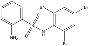 2-amino-N-(2,4,6-tribromophenyl)benzene-1-sulfonamide Struktur