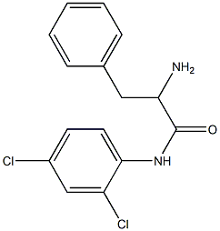 2-amino-N-(2,4-dichlorophenyl)-3-phenylpropanamide Struktur