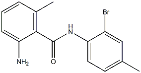 2-amino-N-(2-bromo-4-methylphenyl)-6-methylbenzamide Struktur