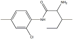 2-amino-N-(2-chloro-4-methylphenyl)-3-methylpentanamide Struktur