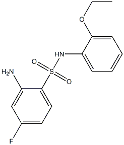 2-amino-N-(2-ethoxyphenyl)-4-fluorobenzene-1-sulfonamide Struktur