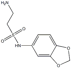 2-amino-N-(2H-1,3-benzodioxol-5-yl)ethane-1-sulfonamide Struktur