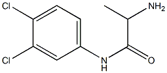 2-amino-N-(3,4-dichlorophenyl)propanamide Struktur